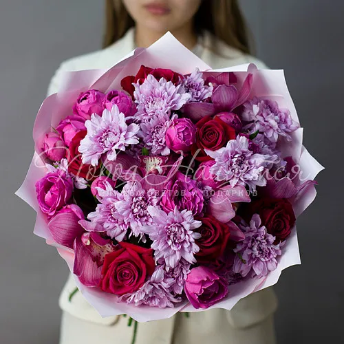 Цветы Букет Яркий бал