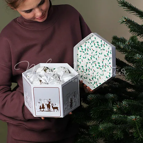 Новый год Серебряные узоры