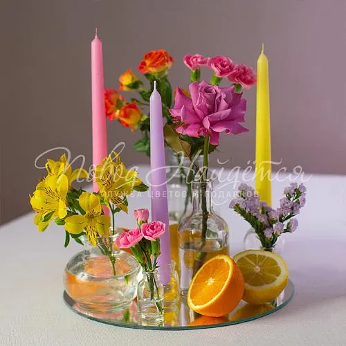 Композиции Цветочная композиция Яркая планета