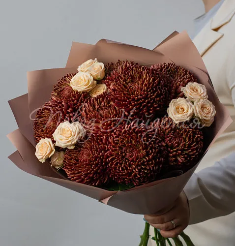 Букет с ХРИЗАНТЕМОЙ Букет Милое дитя