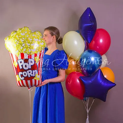 Обычные шары, облака из шаров Облако шаров "Попкорн"