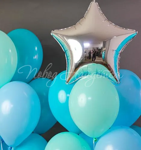 Рождение мальчика Облако шаров "Восхищение"