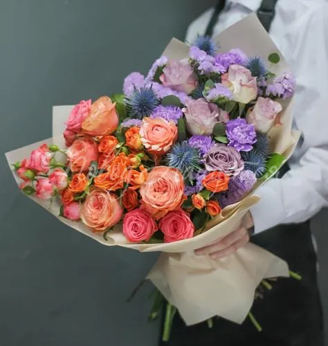 Букеты Букет Неоновый закат