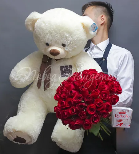 51 роза Букет Все вместе №3