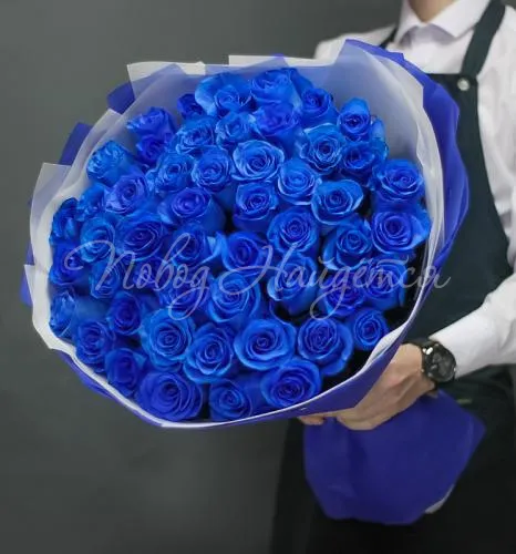 Синие розы Букет Тихая гавань