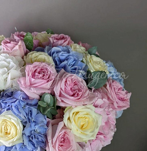 ГОРТЕНЗИИ Букет Голубые облака