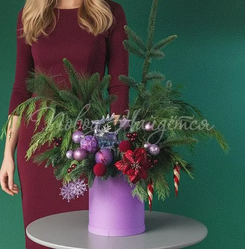 Новогодние интерьерные композиции Заметает зима