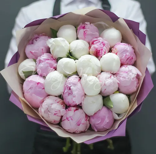 ПИОНЫ Букет Бархатный сезон