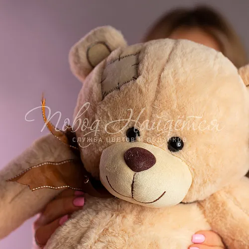 Мягкие игрушки Мишка кремовый Масик, 60см