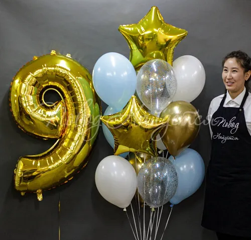 Шары Шары Облако шаров "Уже девять"