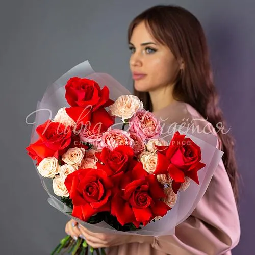 Дизайнерские букеты Букет Алая заря