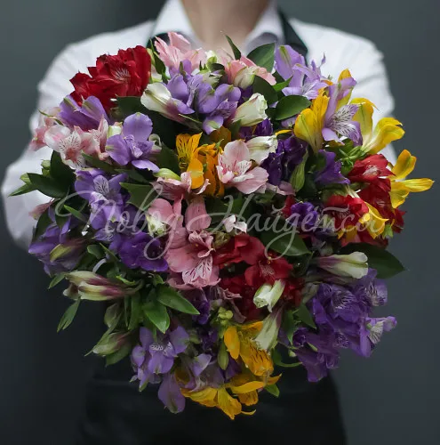 Монобукеты из альстромерии Букет Фейерверк