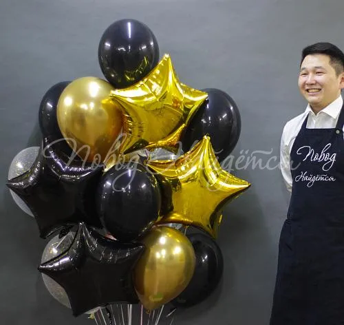 Обычные шары, облака из шаров Облако шаров"Улыбка фортуны"