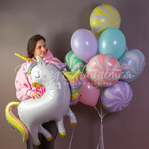 Обычные шары, облака из шаров Облако шаров "Волшебная искорка"