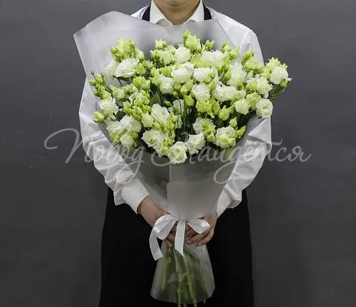 Монобукеты из эустомы Букет Белоснежная