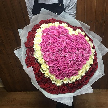 101 роза Букет Загадочная любовь