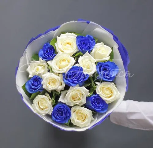 Розы Букет Снегурочка