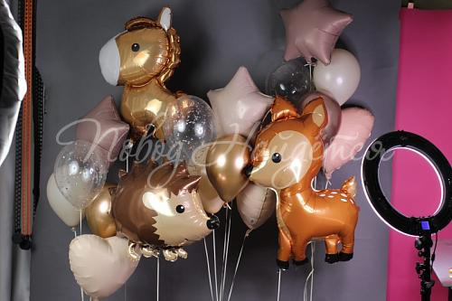 Воздушные шары Облако шаров "Теремок"