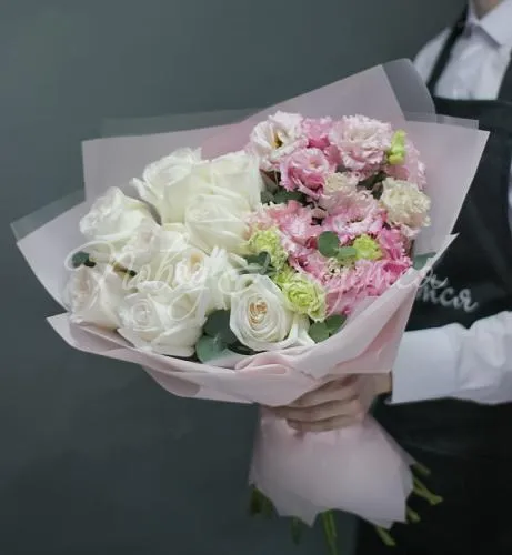 Пионовидные розы Букет Ванильный вечер