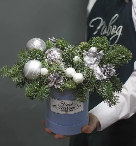 Новогодние композиции Цветочная композиция Новый Год