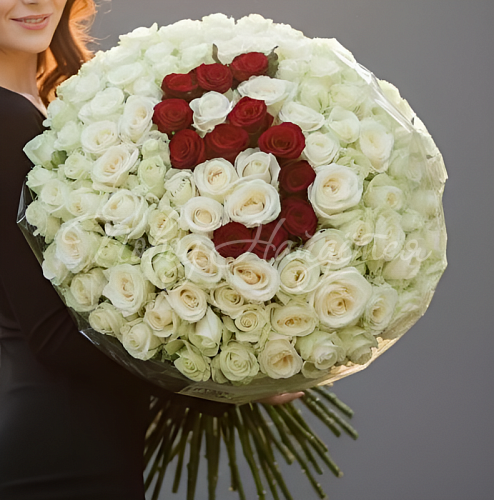 101 роза Букет 5 лет счастья