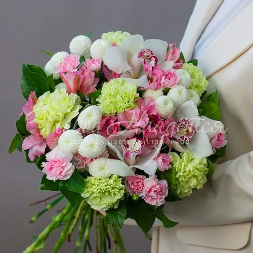 Букет с ОРХИДЕЯМИ Букет Белый сад