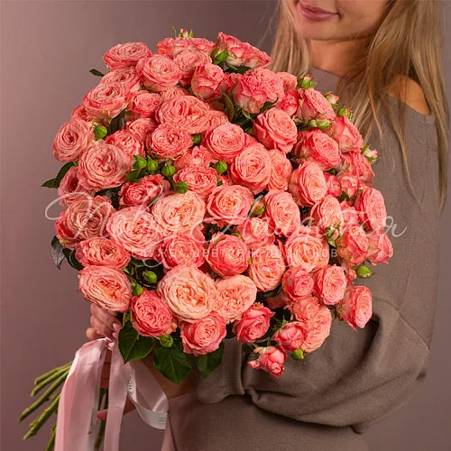 Моно Розы Букет Пламя осени