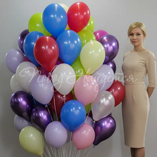 Обычные шары, облака из шаров Облако шаров"Микс цветов"
