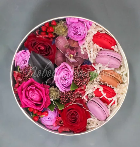 Коробки с макарун Корзина Саперави