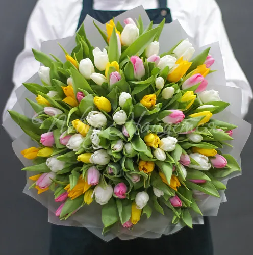 ТЮЛЬПАНЫ Букет Счастливый дом
