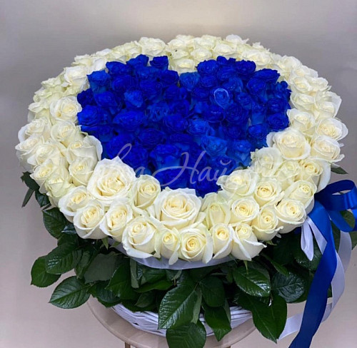 Синие розы Букет Холодное сердце