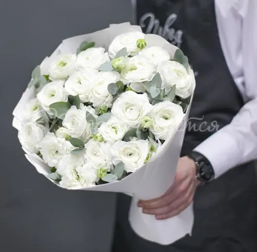 РАНУНКУЛЮСЫ Букет Первый снег