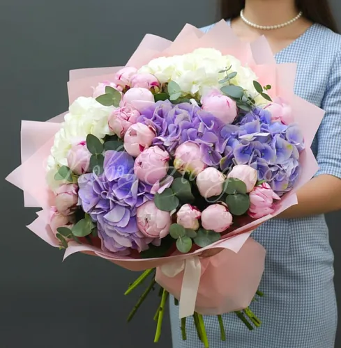 ПИОНЫ Букет Сладкий закат