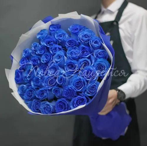 Синие розы Букет Твои глаза