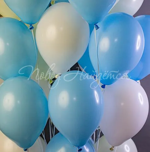 Обычные шары, облака из шаров 31 шар "Голубая лагуна"