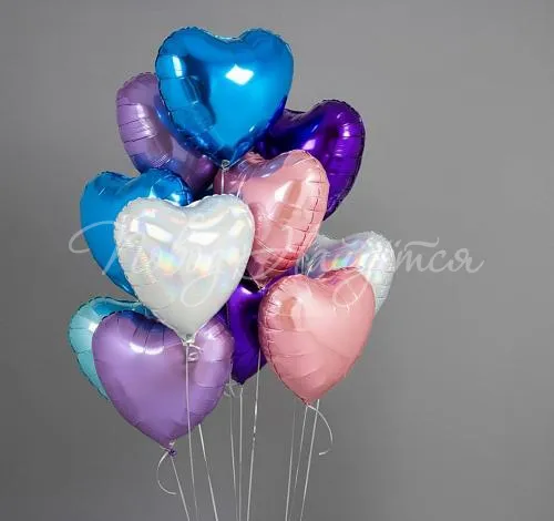 Обычные шары, облака из шаров Облако шаров "Это по любви"