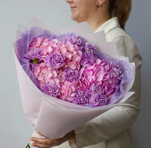 ГОРТЕНЗИИ Букет Яркий дабл