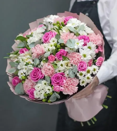 РОЗЫ Букет Сладкий август