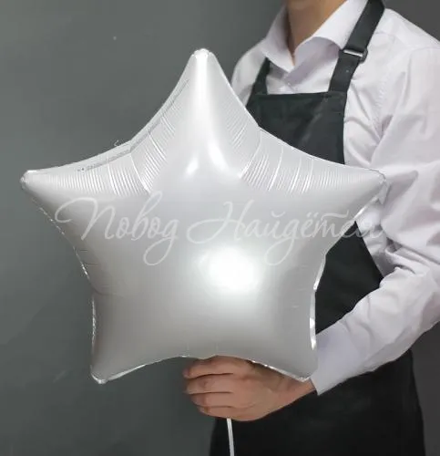 Звезды Звезда Белая Сатин