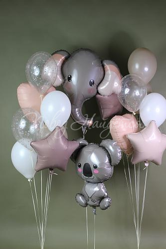 Обычные шары, облака из шаров Облако шаров "Джунгли зовут"