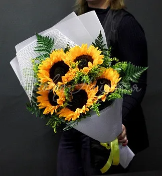 Цветы Букет Солнечные лучи