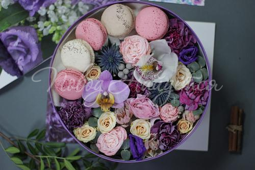 Коробки с макарун Корзина Морские мотивы