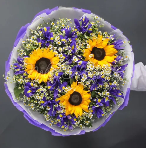 Цветы Букет Летний дождь