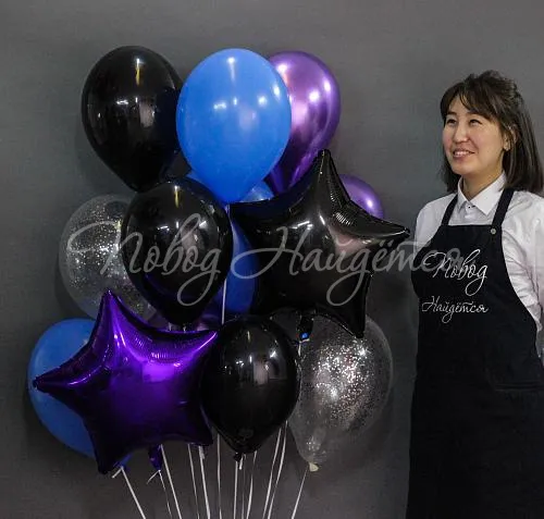 Обычные шары, облака из шаров Облако шаров "Брутальный"