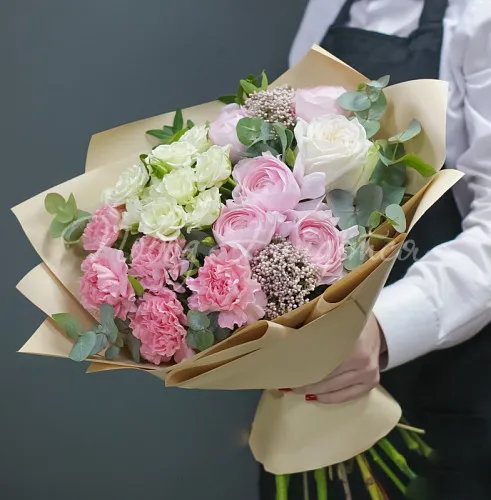 Букеты с РАНУНКУЛЮСАМИ Букет Теплые воспоминания