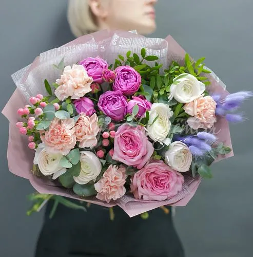 Букеты с РАНУНКУЛЮСАМИ Букет Девичьи грезы