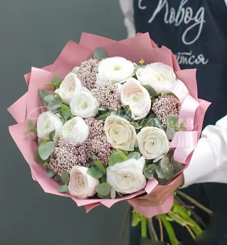 Букеты с РАНУНКУЛЮСАМИ Букет Эдельвейс