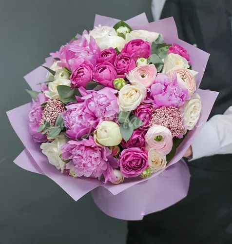 Букеты с РАНУНКУЛЮСАМИ Букет Элен