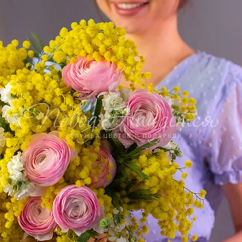 Букеты с РАНУНКУЛЮСАМИ Букет Цветущая весна