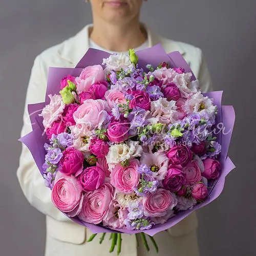 Букеты с РАНУНКУЛЮСАМИ Букет Весенний Хит